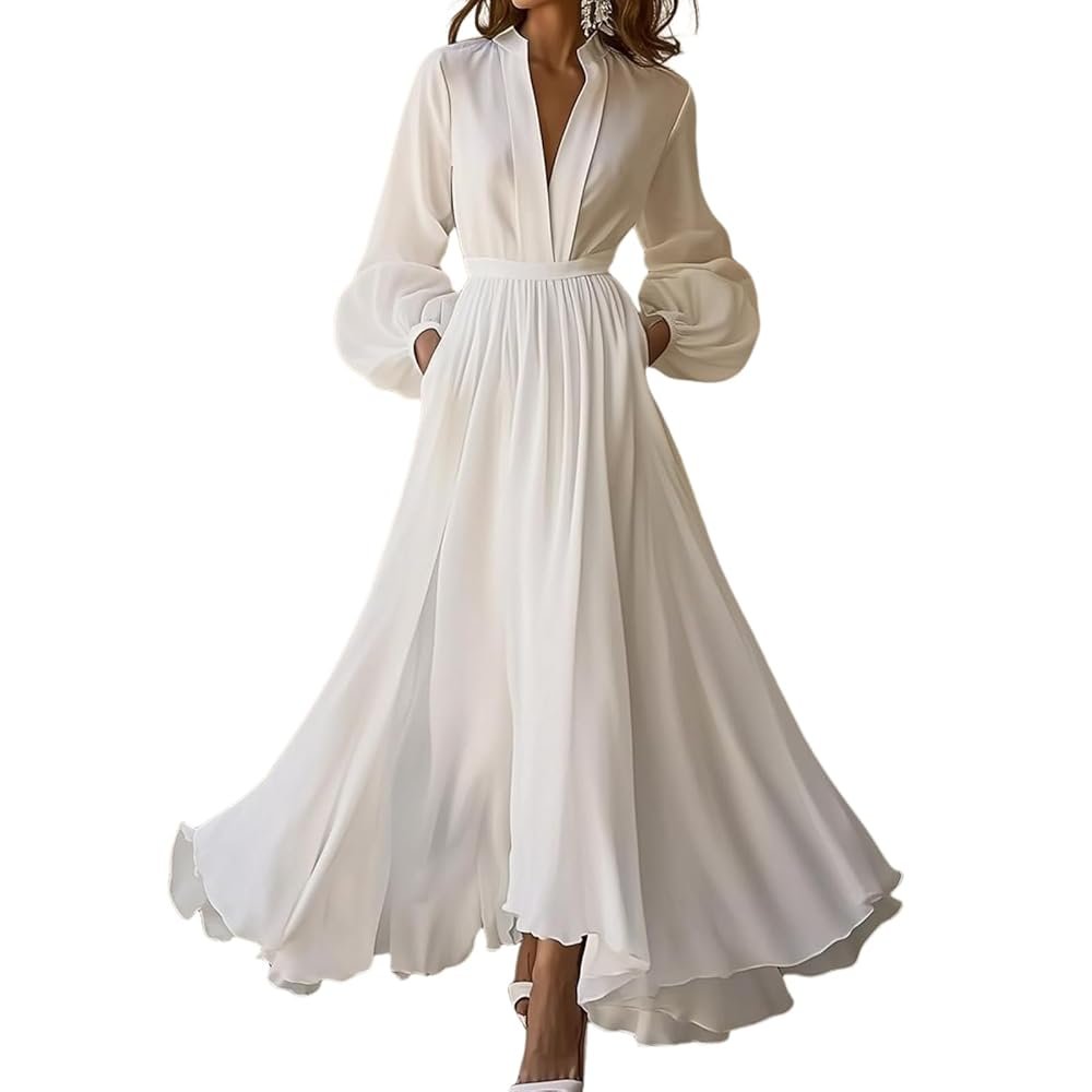 white maxi dress
