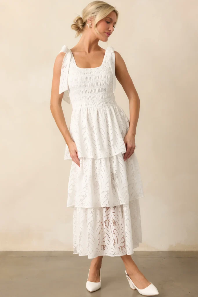 white maxi dress