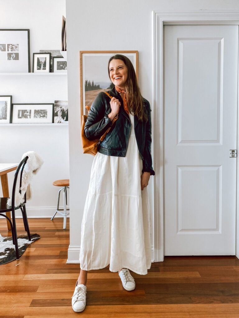 white maxi dress