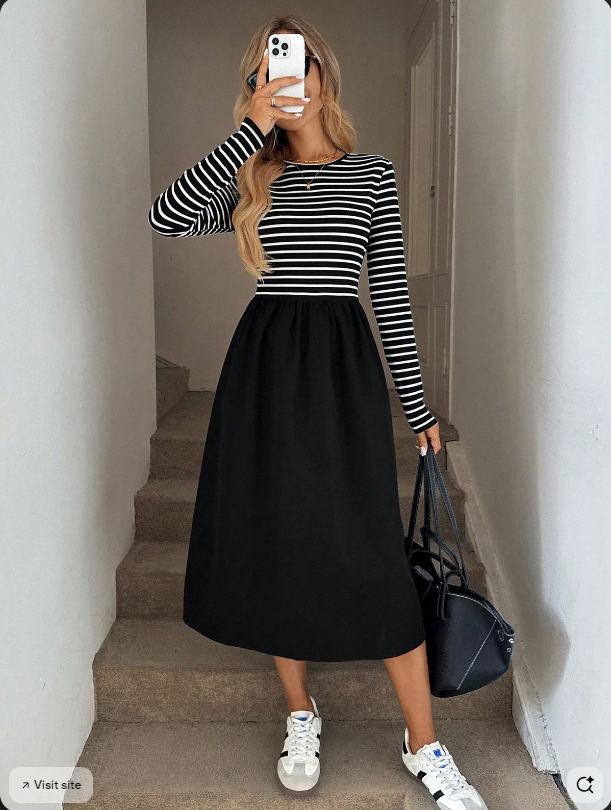 black jean skirt